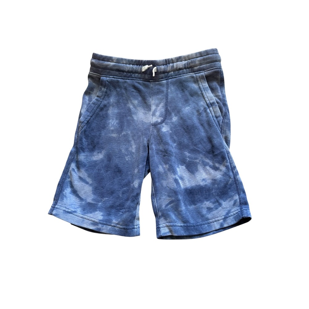 Old Navy Boys Blue Tie Dye Sweat Shorts Size‎ M 8 Elastic Waist Pockets Casual